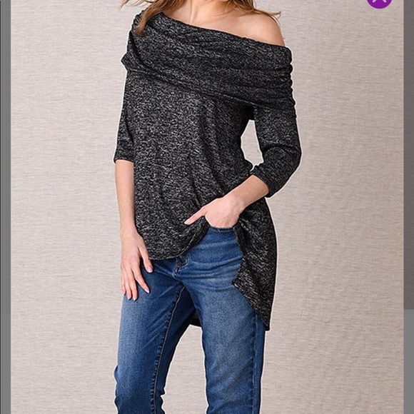 Lana.Jo Tops - Off Shoulder Knit Top